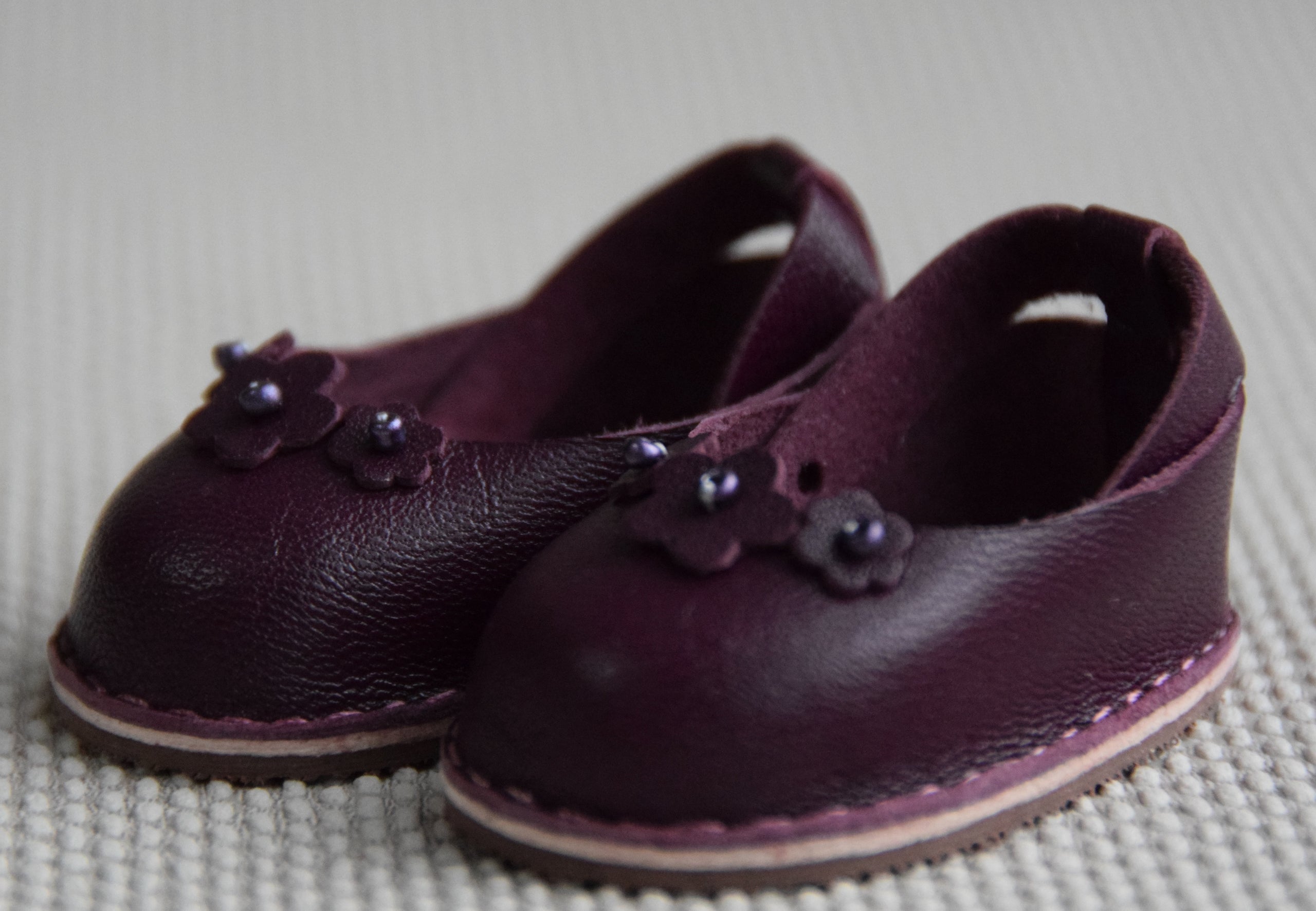 Handmade real leather shoes for Sasha Doll Baby